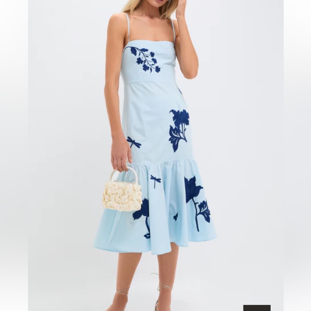 Fanm Mon Blue Gayelle Dress NWT size small